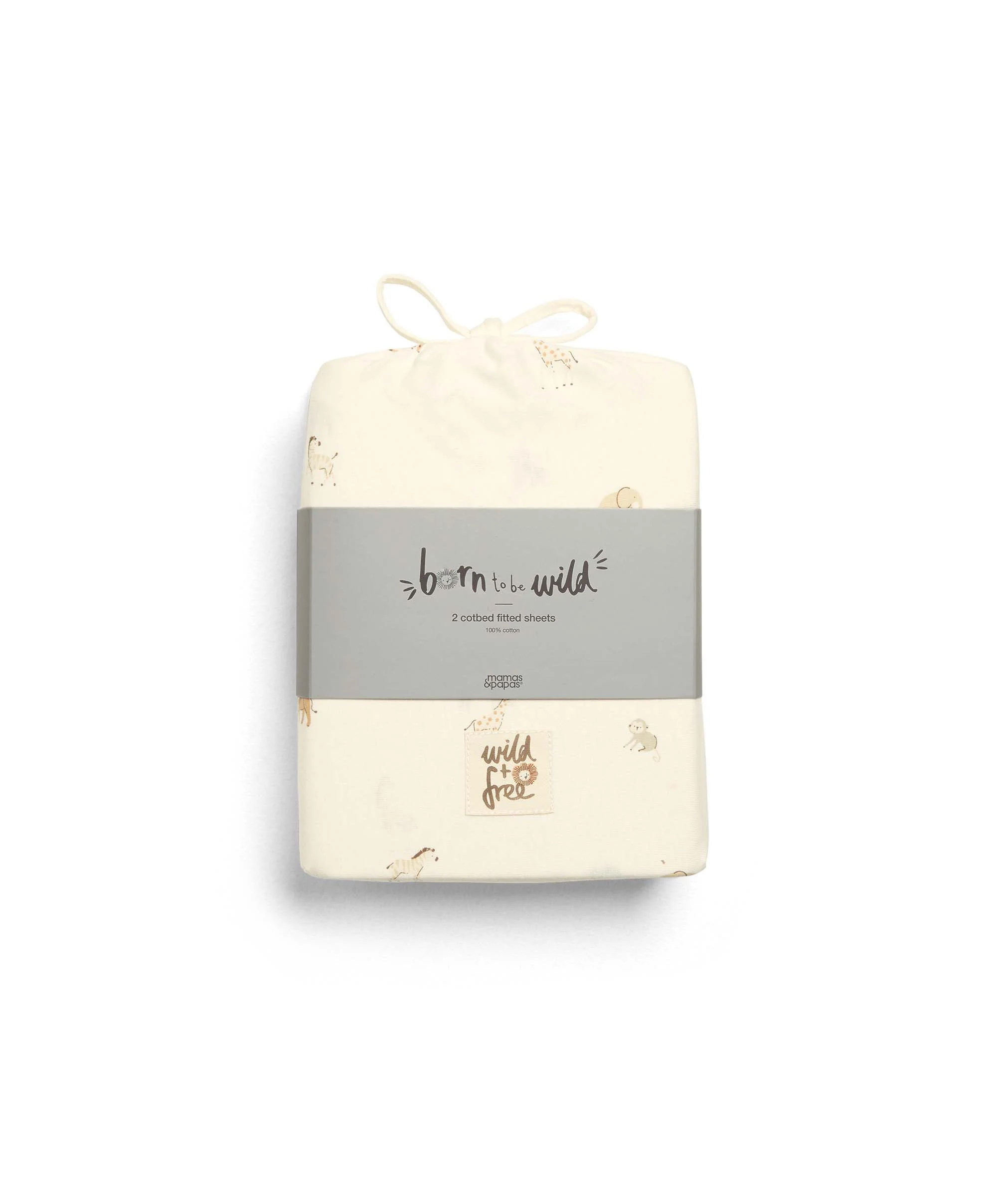 Cotbed Fitted Sheets (2 Pack) - Born to be Wild - Image 3