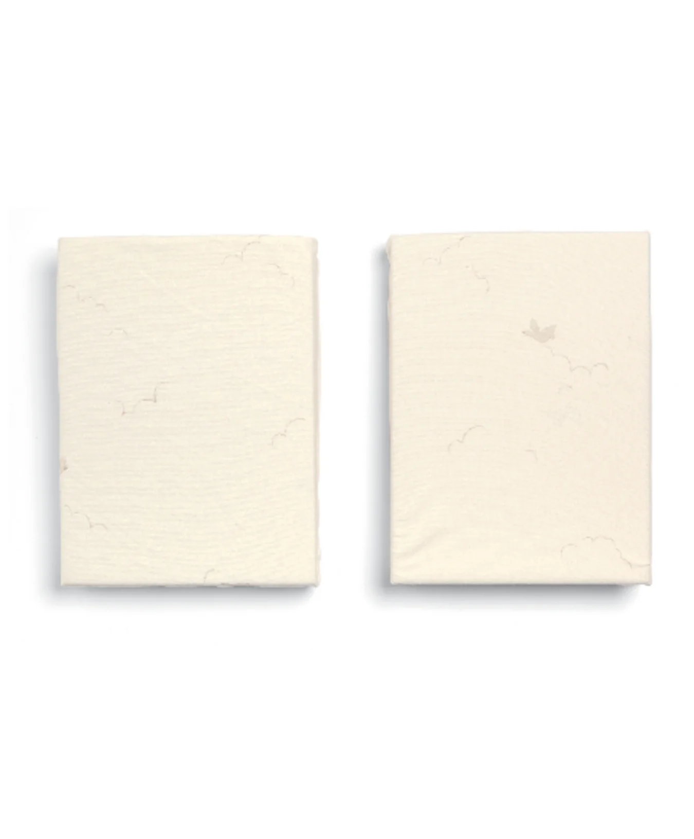 Cotbed Fitted Sheets (2 pack) Welcome to the World Duckling - Cream - Image 3
