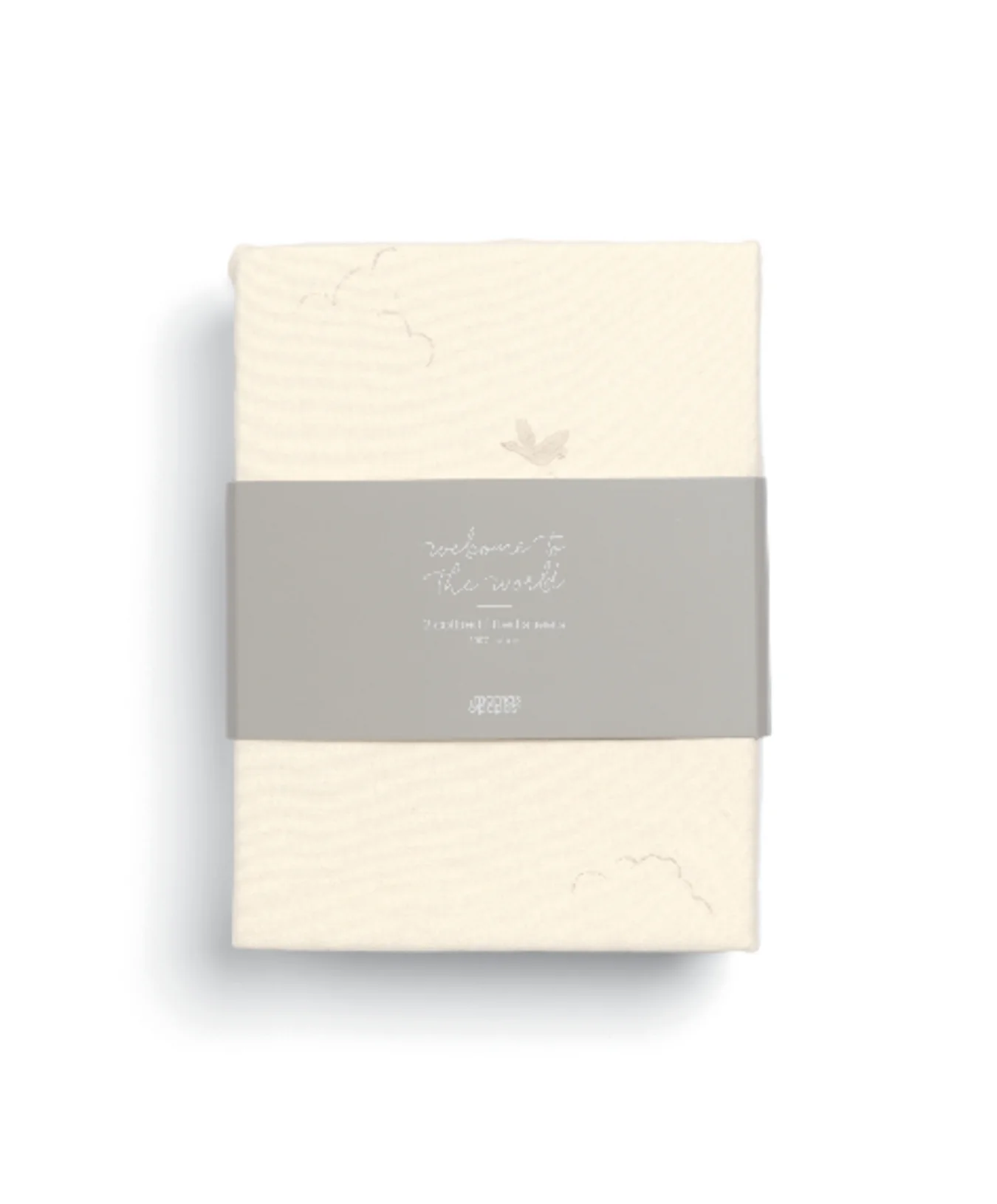 Cotbed Fitted Sheets (2 pack) Welcome to the World Duckling - Cream - Image 5