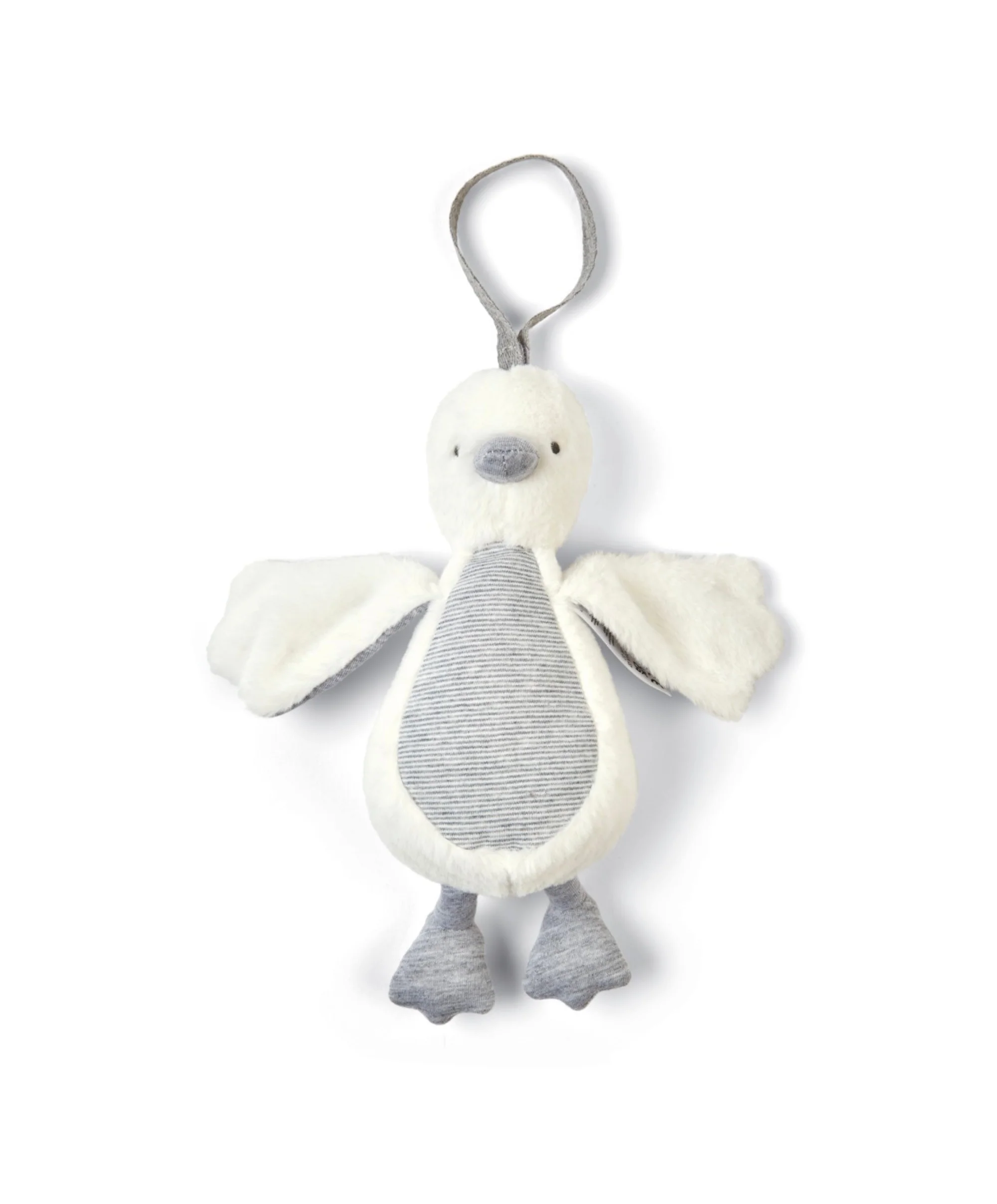 Welcome to the World Chime Duck Travel Toy - Grey - Image 3