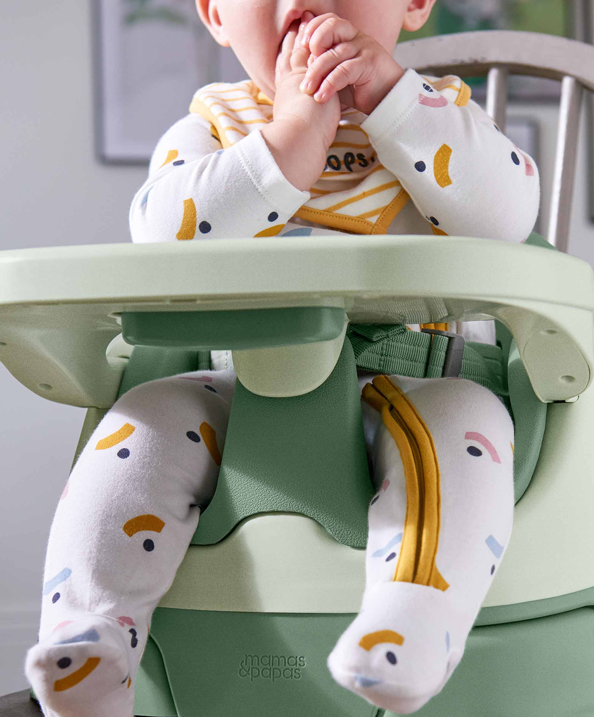 Bug 3-in-1 Floor & Booster Seat with Activity Tray - Eucalyptus - Image 6