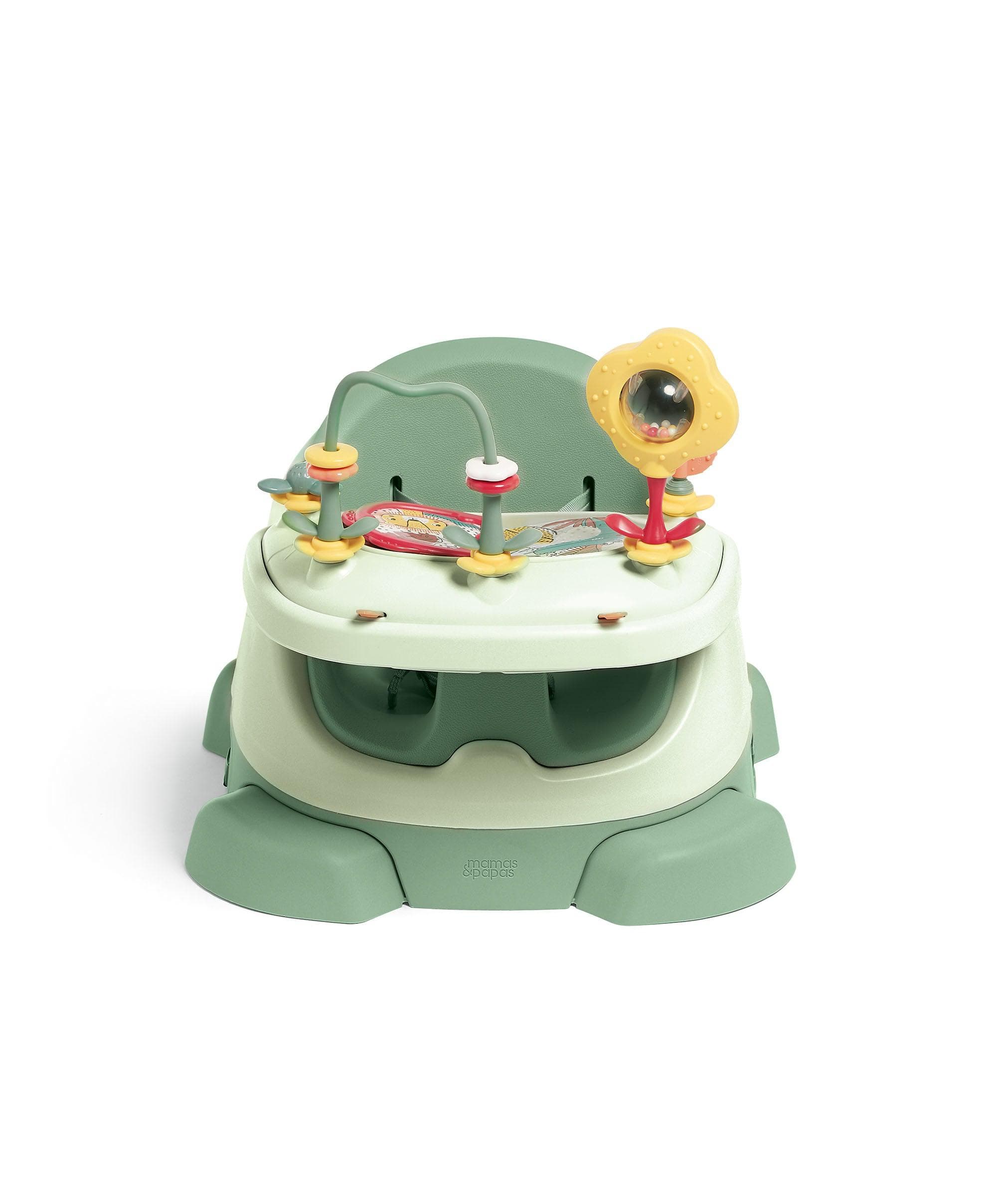 Bug 3-in-1 Floor & Booster Seat with Activity Tray - Eucalyptus - Image 8