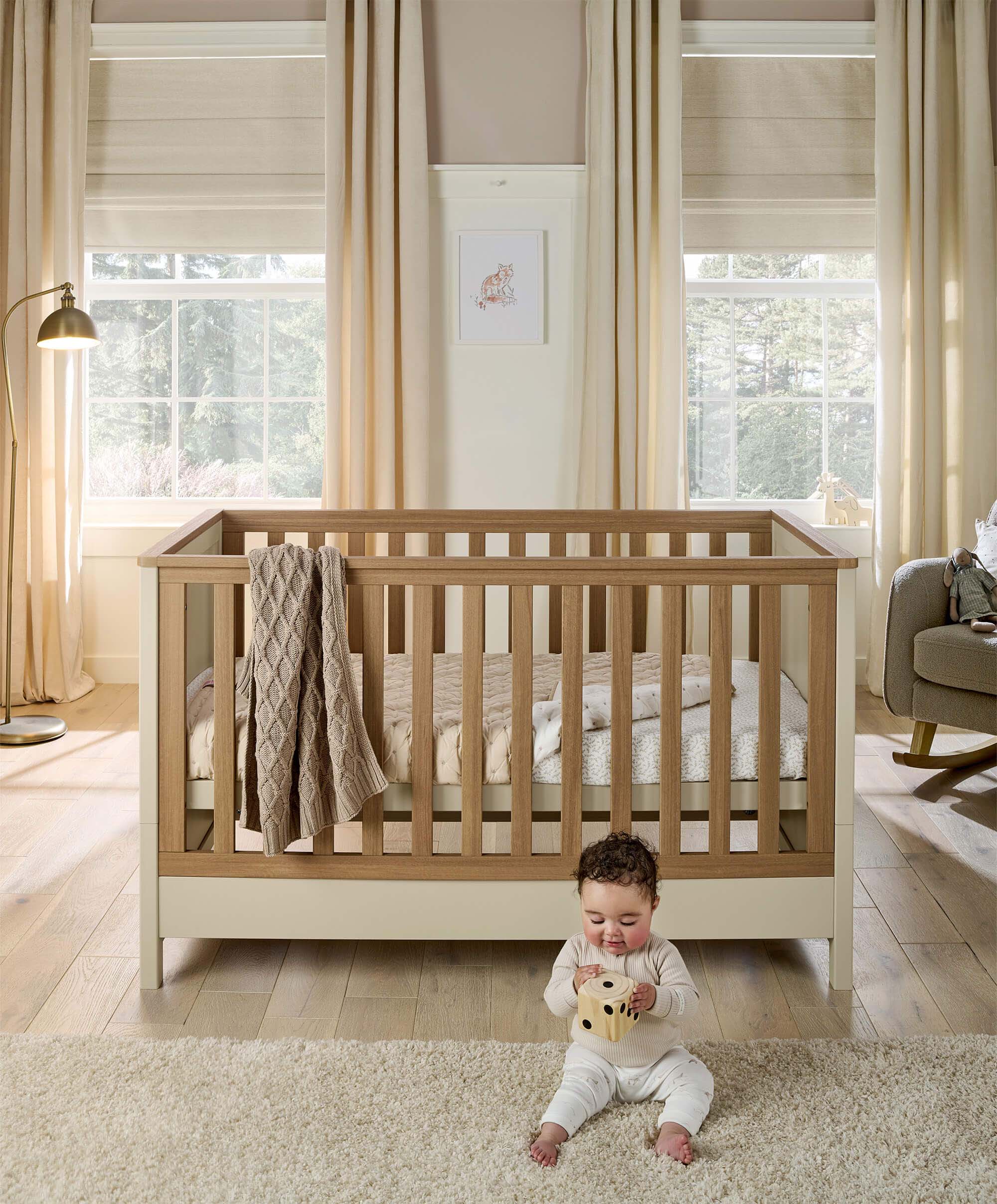 Harwell Cashmere 5 Piece Set with Cotbed, Dresser Changer, Mattress, Fitted Sheets & Mattress Protector - Image 3