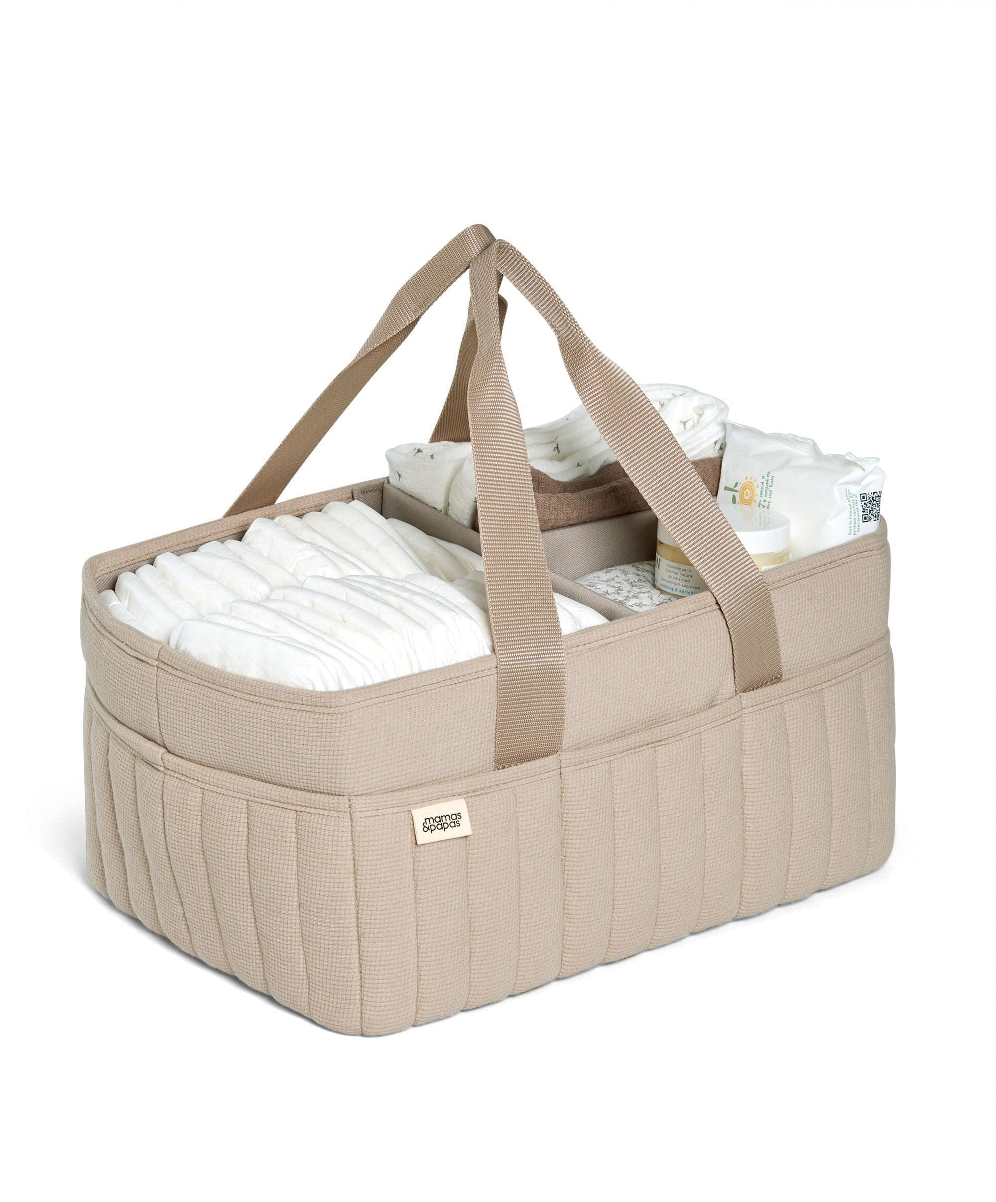 Harwell Cotbed Bundle With Free Cot Mobile & Nappy Caddy (7 Pieces) - White - Image 17