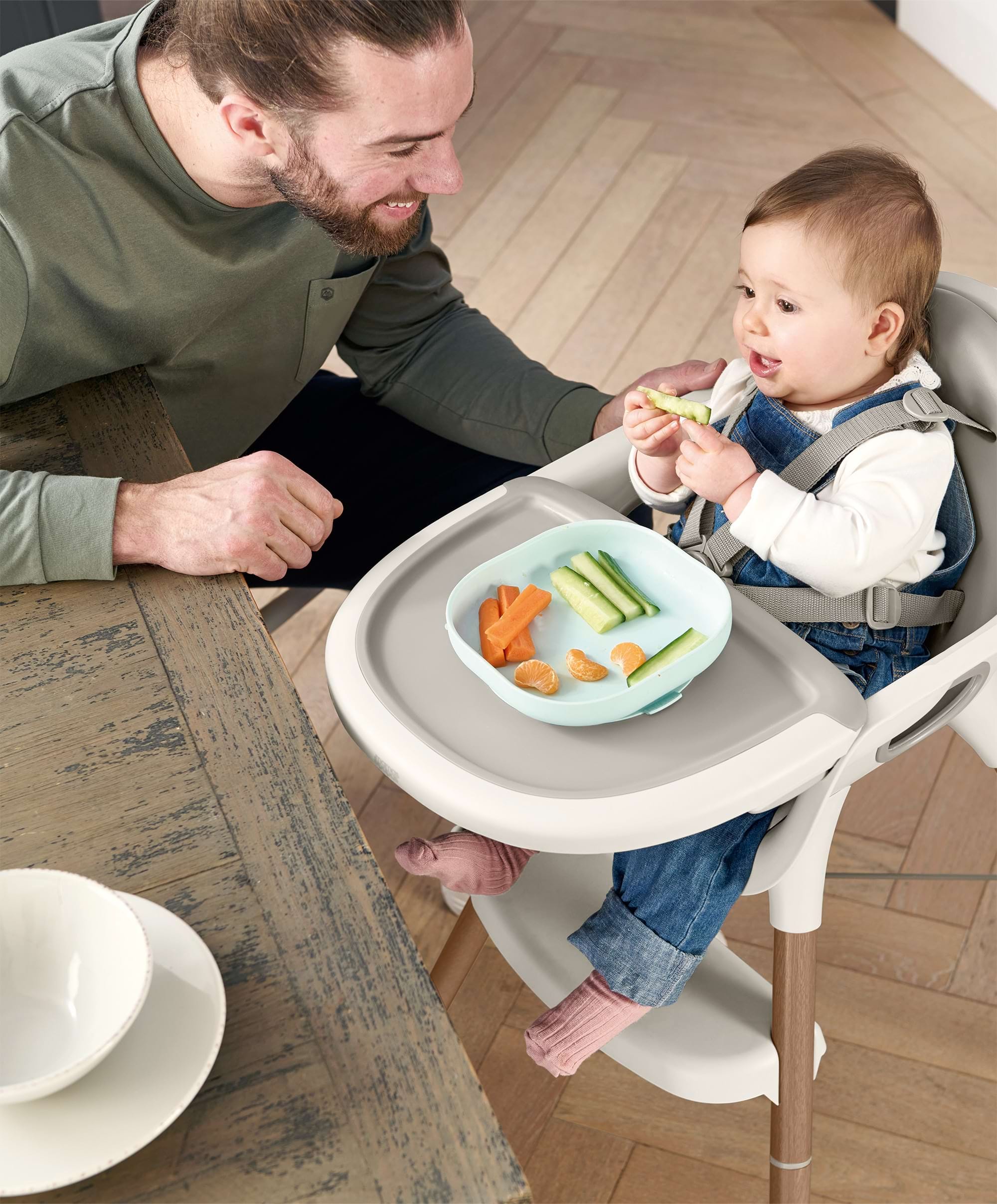 Juice Highchair & Splash Mat (2 Piece) - Croissant - Image 3