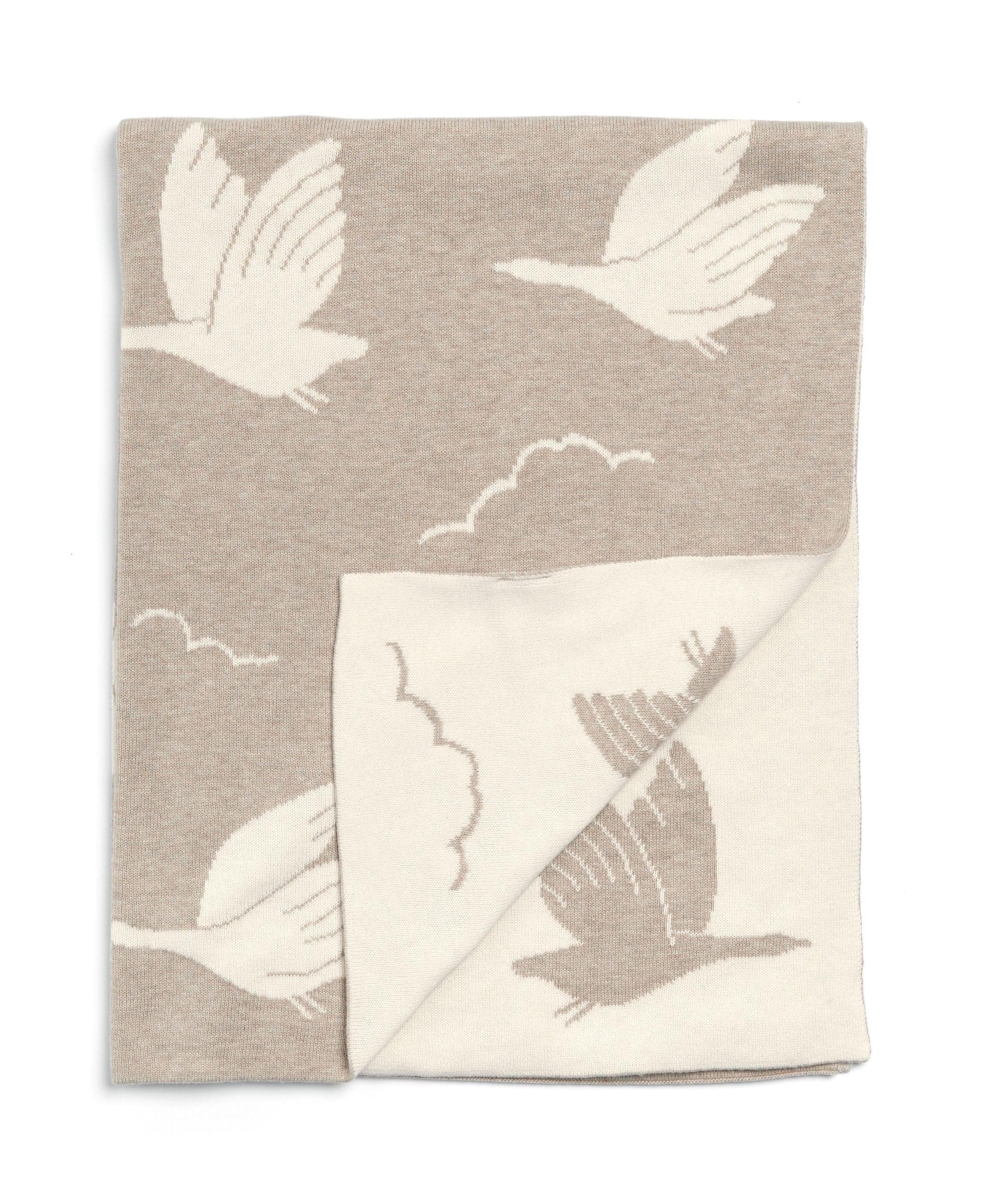 Knitted Blanket - Welcome to the World Duckling - Mocha - Image 4