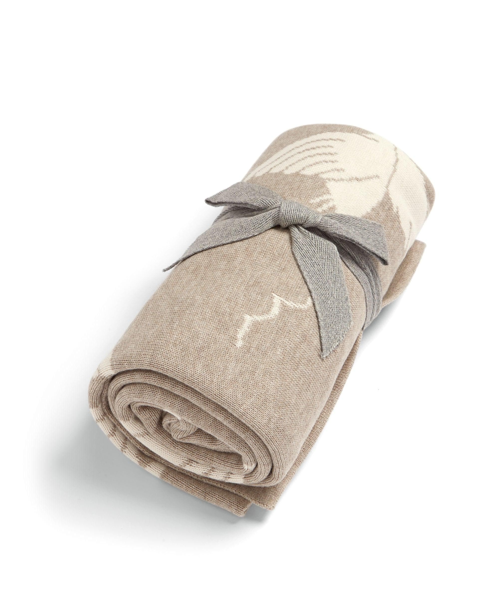 Knitted Blanket - Welcome to the World Duckling - Mocha - Image 5