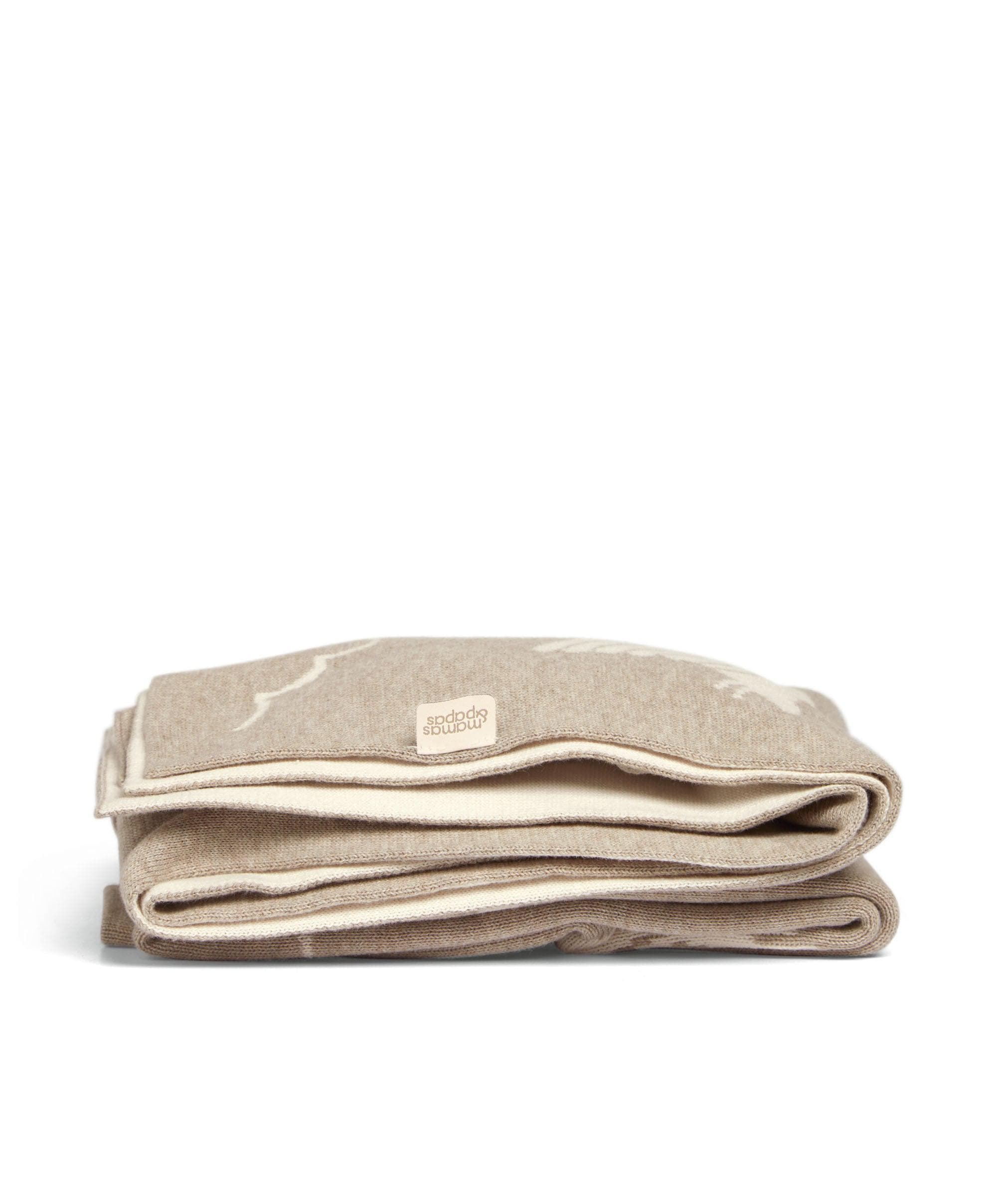 Knitted Blanket - Welcome to the World Duckling - Mocha - Image 6