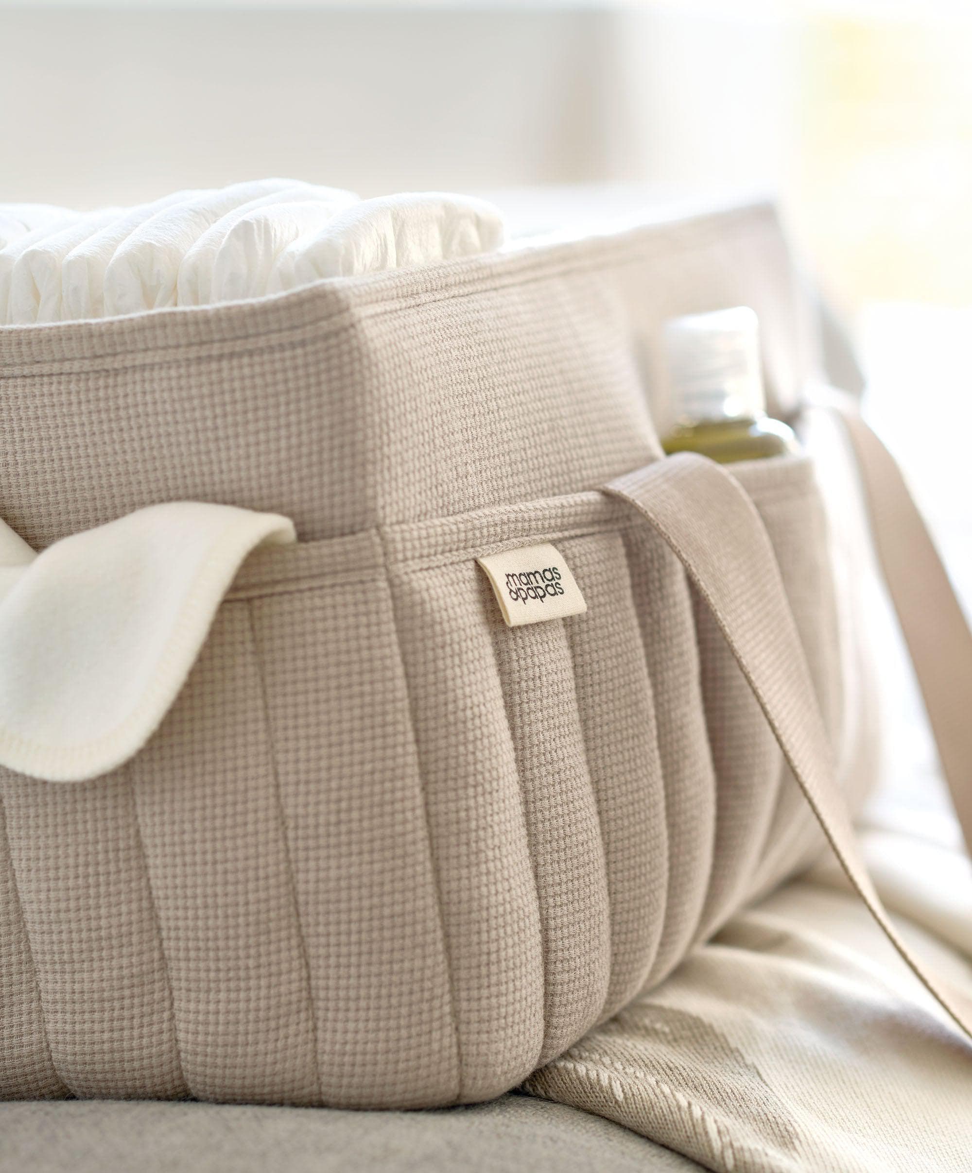 Nappy Caddy- Neutral waffle - Image 2