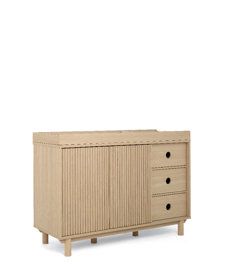 Oska Cotbed & 3 drawer WIDE Dresser Bundle (5 Pieces) - Oak (Pre order for end August) - Image 17