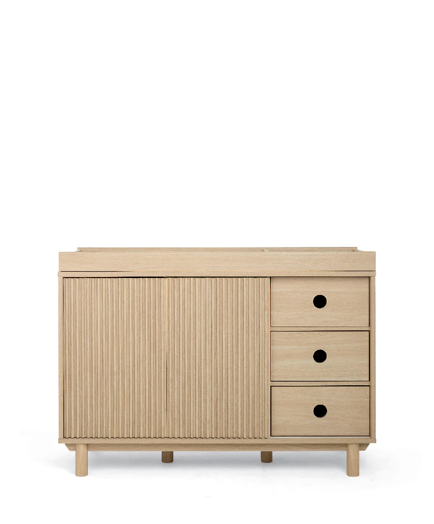 Oska Cotbed & 3 drawer WIDE Dresser Bundle (5 Pieces) - Oak (Pre order for end August) - Image 28