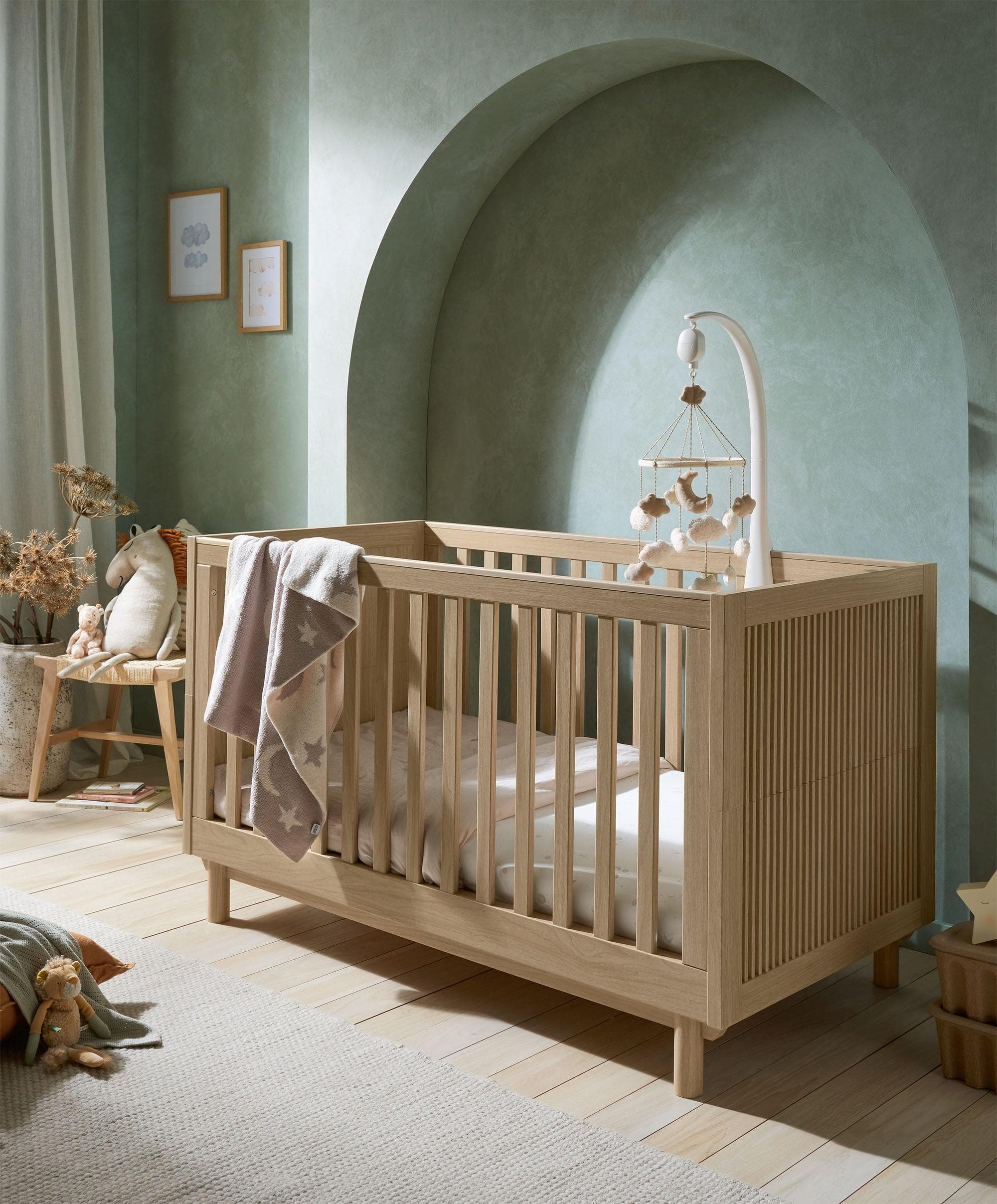 Oska Cotbed Bundle (4 Pieces) - Oak (Pre order for end August) - Image 3
