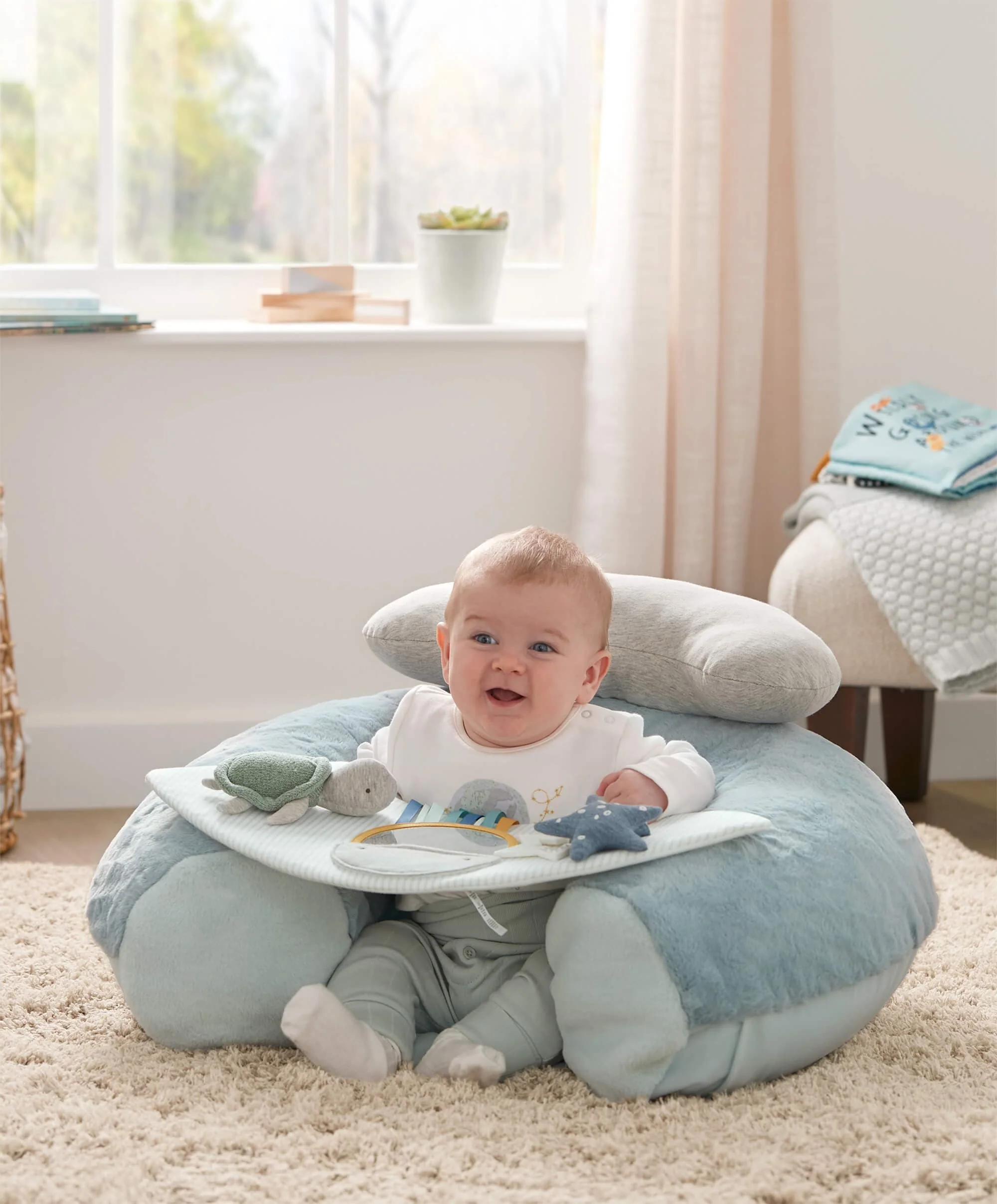 Sit & Play Floor Seat - Welcome to the World Blue - Image 3