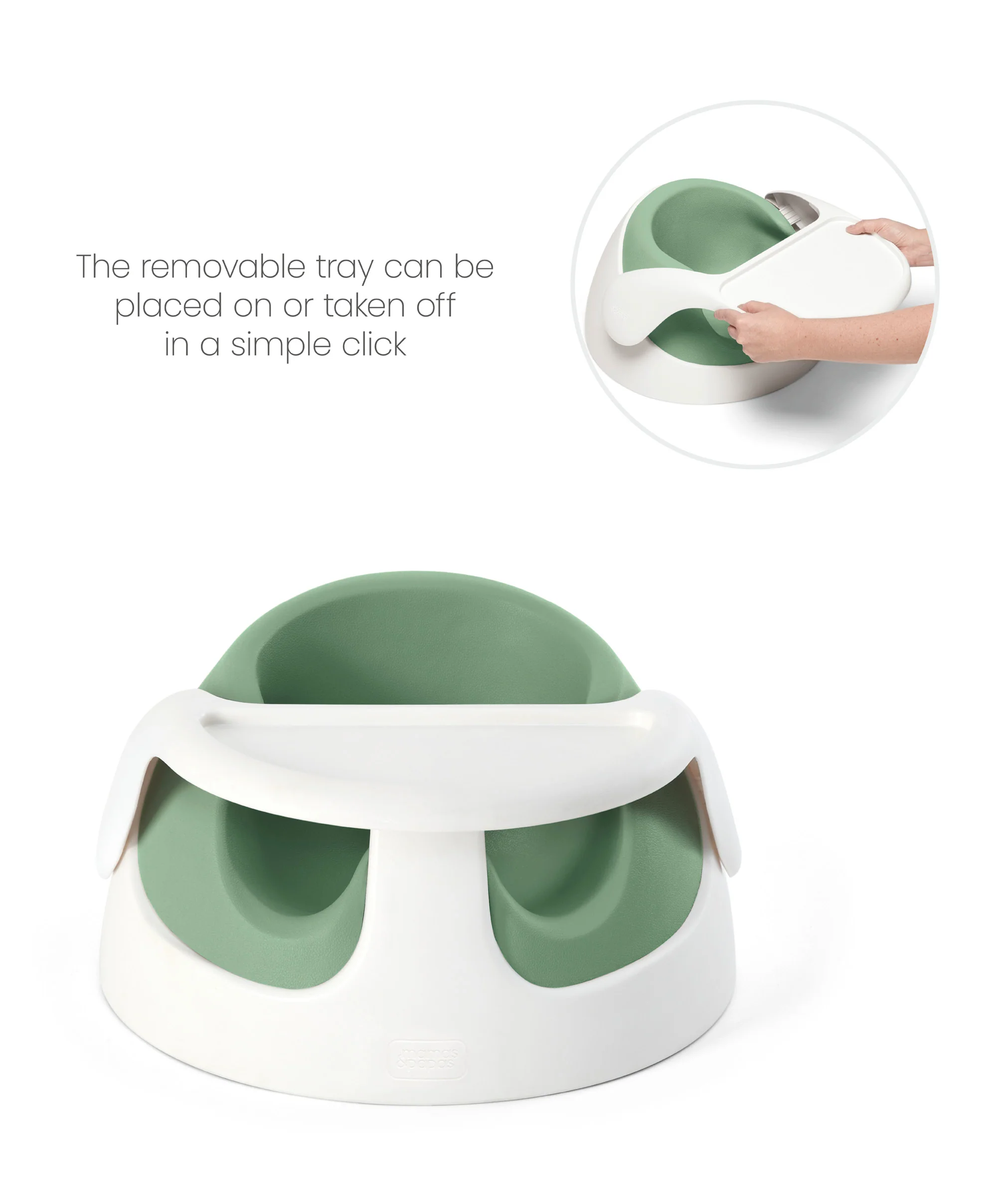 Snug Floor Seat with Activity Tray - Eucalyptus - Image 7