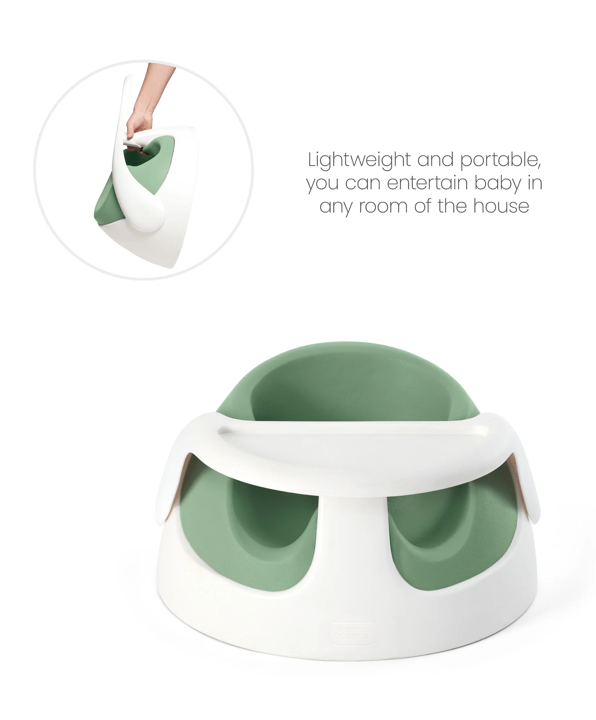 Snug Floor Seat with Activity Tray - Eucalyptus - Image 8